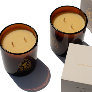 SOLEIL AMBRE DUO - SCENTED BEESWAX CANDLE SET