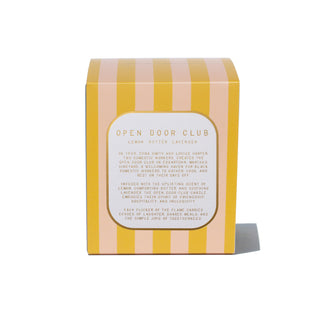 OPEN DOOR CLUB DOUBLE-WICK SCENTED BEESWAX CANDLE