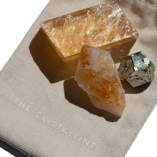 Sanctuaire-cristalline-calcite-citrine-pyrite